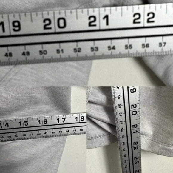 Lululemon Tuck & Gather Pullover Sweater Heather Grey Size 8 Crewneck Sweater - Picture 7 of 11